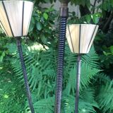 Lampadaire 3 bras scoubidou vintage années 50/60