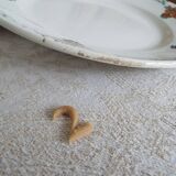 5 assiettes plates terre de fer Moulin des Loups Aubépine