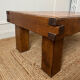 Brutalist tiled and wooden coffee table