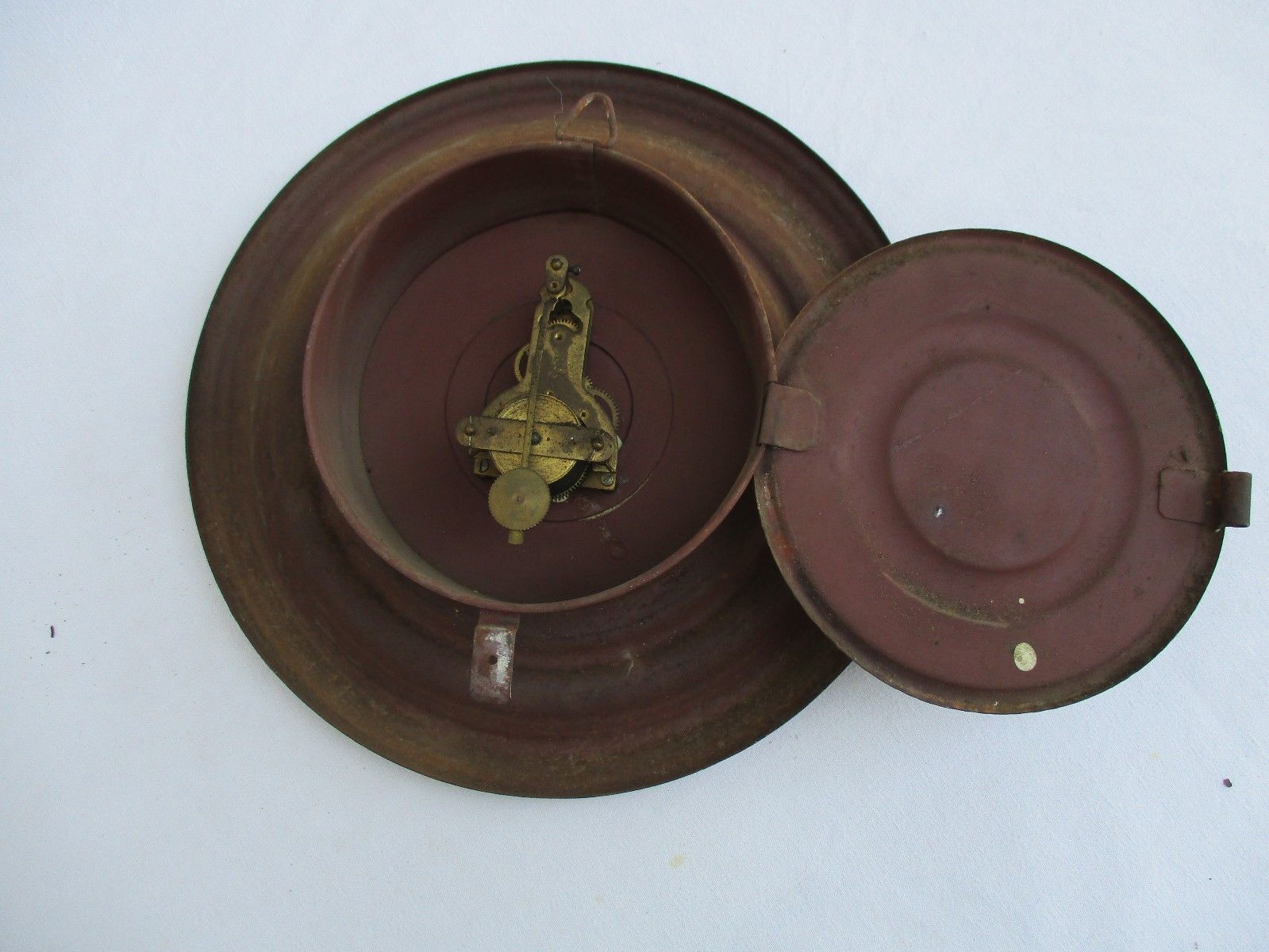 Old wall pendulum plate late 19th century