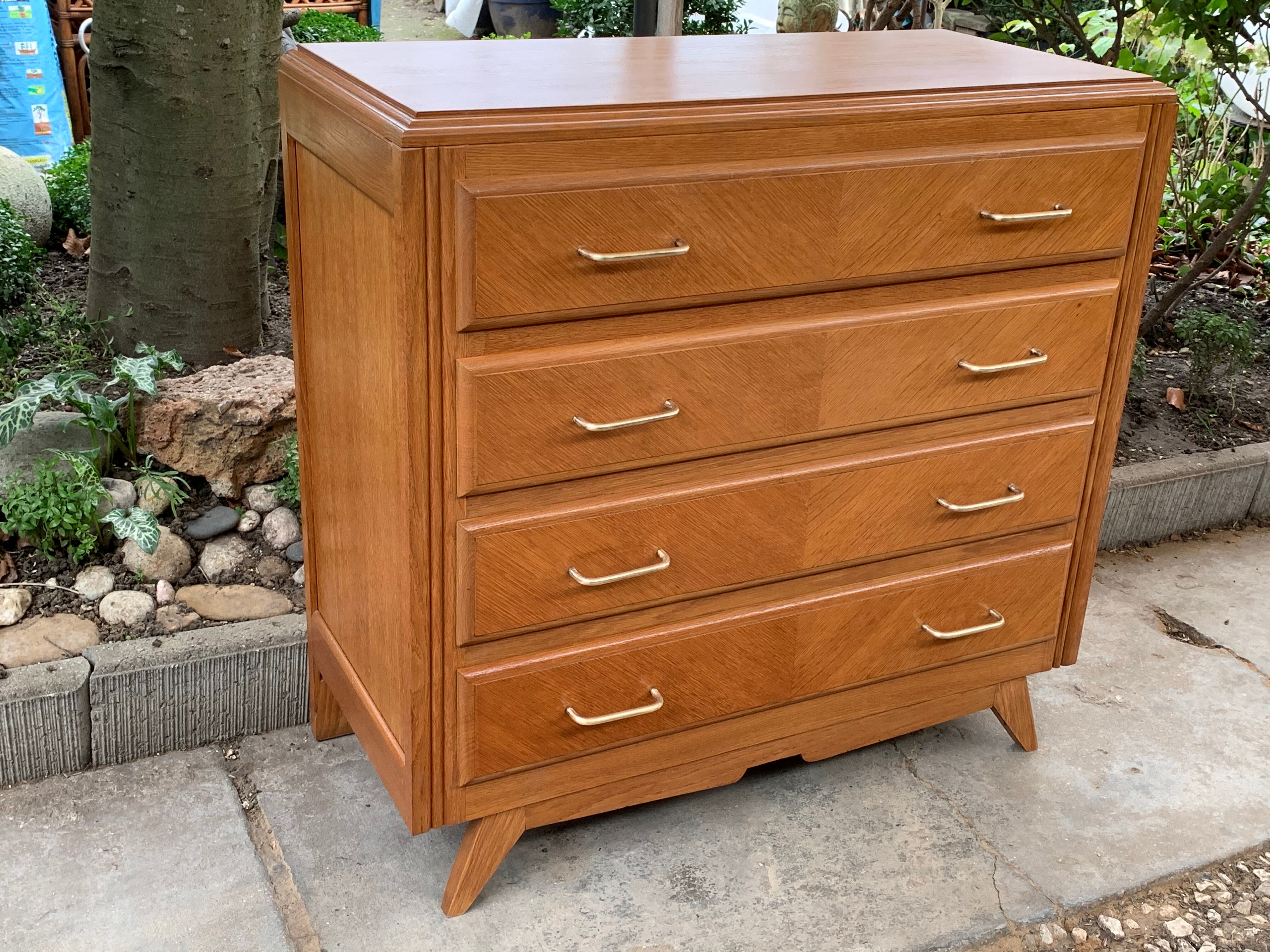 Vintage compass feet dresser