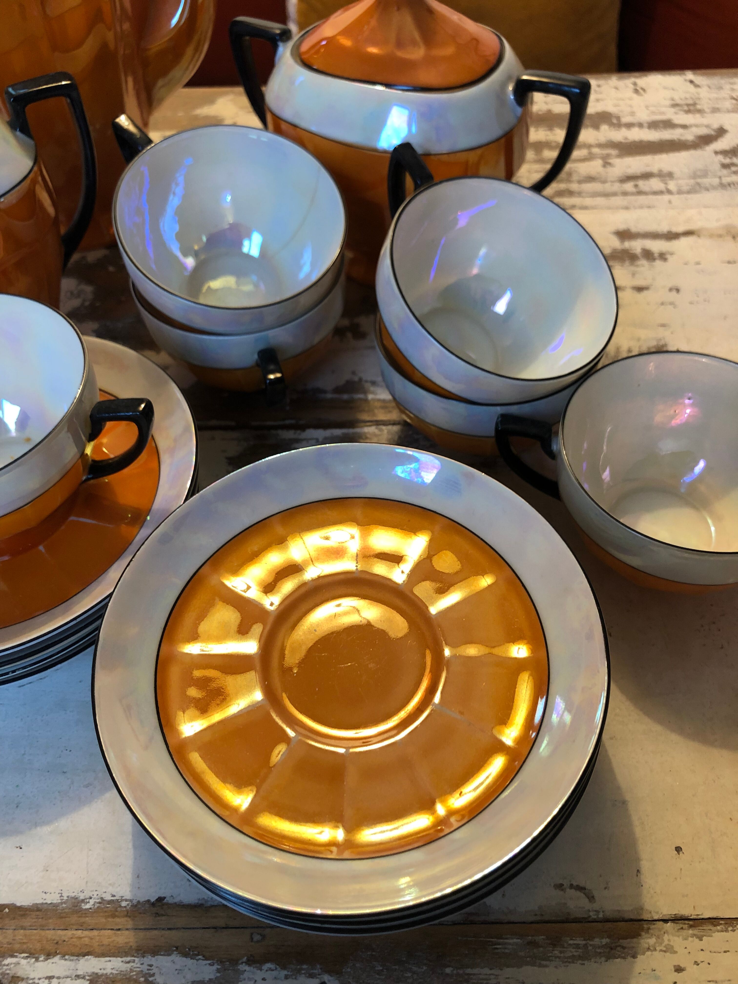 Art Deco porcelain tea set