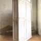 Antique wardrobe in patinated pine