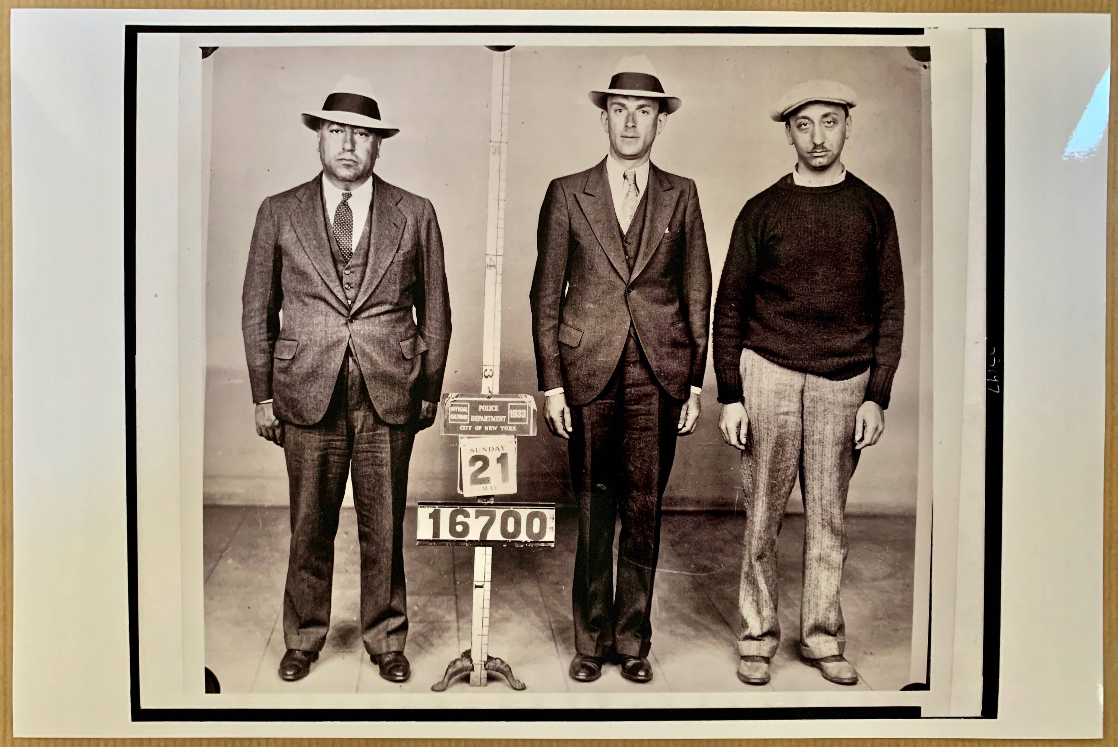 NYC Police Department 1933 Waxey Gordon, Hymie Pincus, Albert Aront