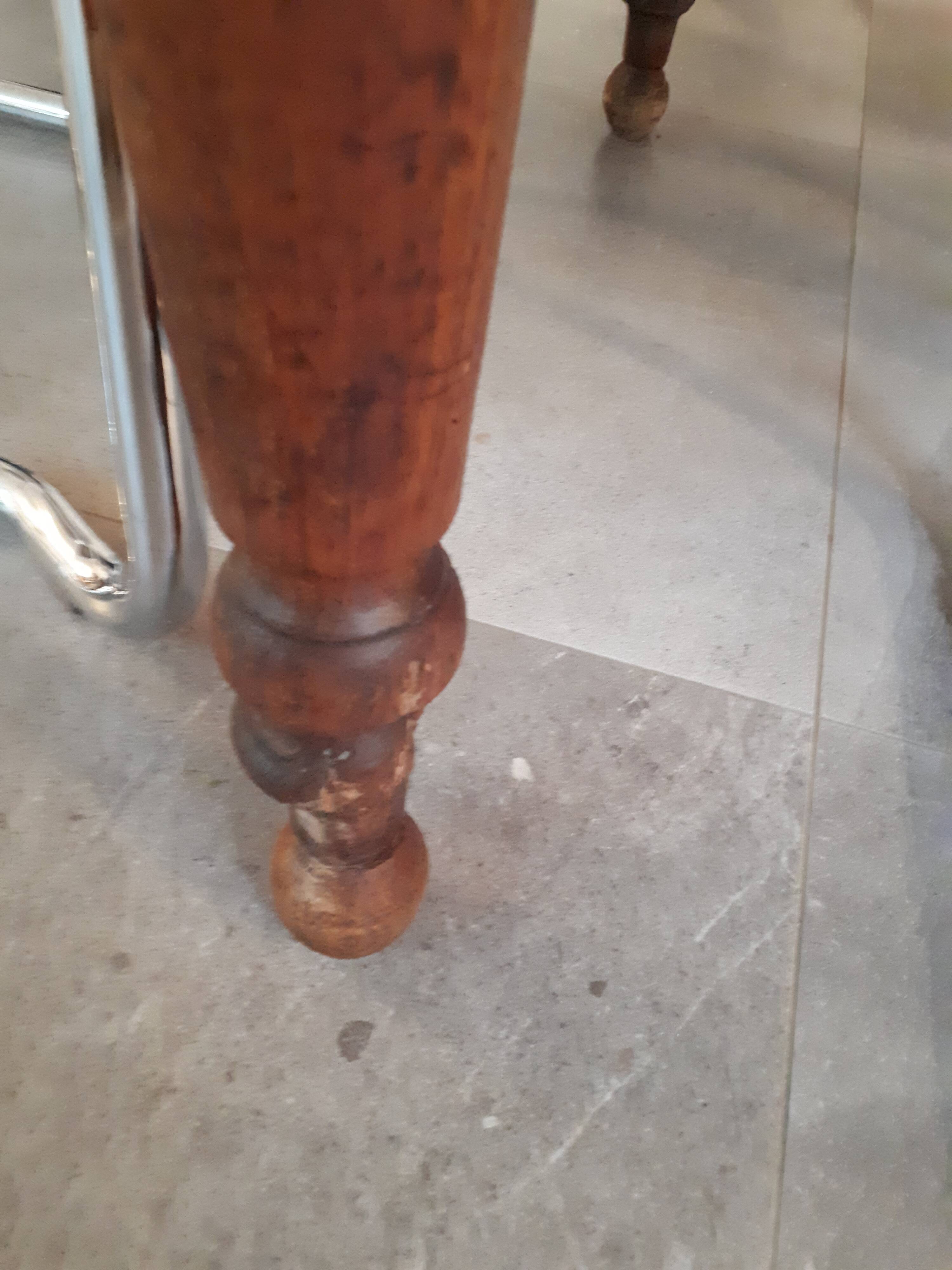 Farm table walnut oval tray