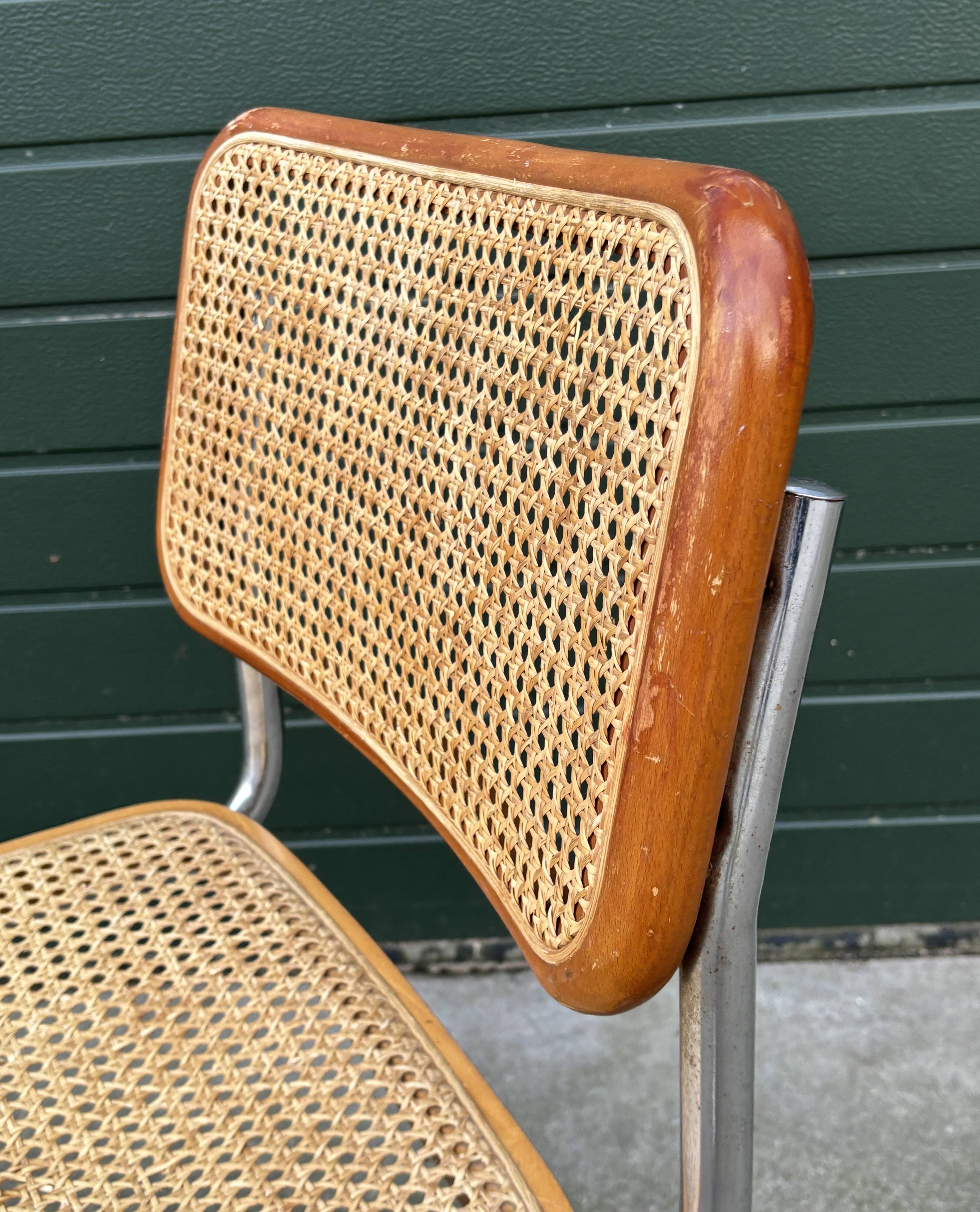 Vintage Cesca design chair b32 chrome model