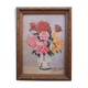 Painting the bouquet of roses signed 1900