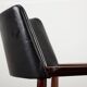 Danish Rosewood and Leather Office Chair by Erik Worts 1960.