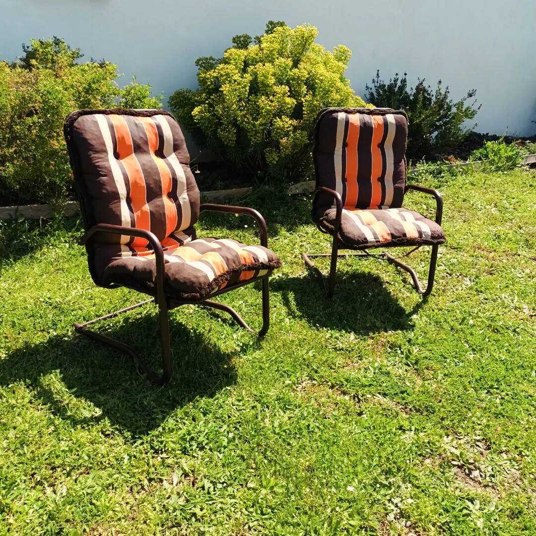 Vintage garden armchairs