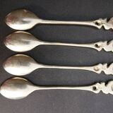 Small golden spoons with punch