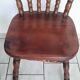 Pair of solid wood saloon chairs from the 60s and 70s