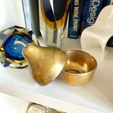 Golden brass pear box