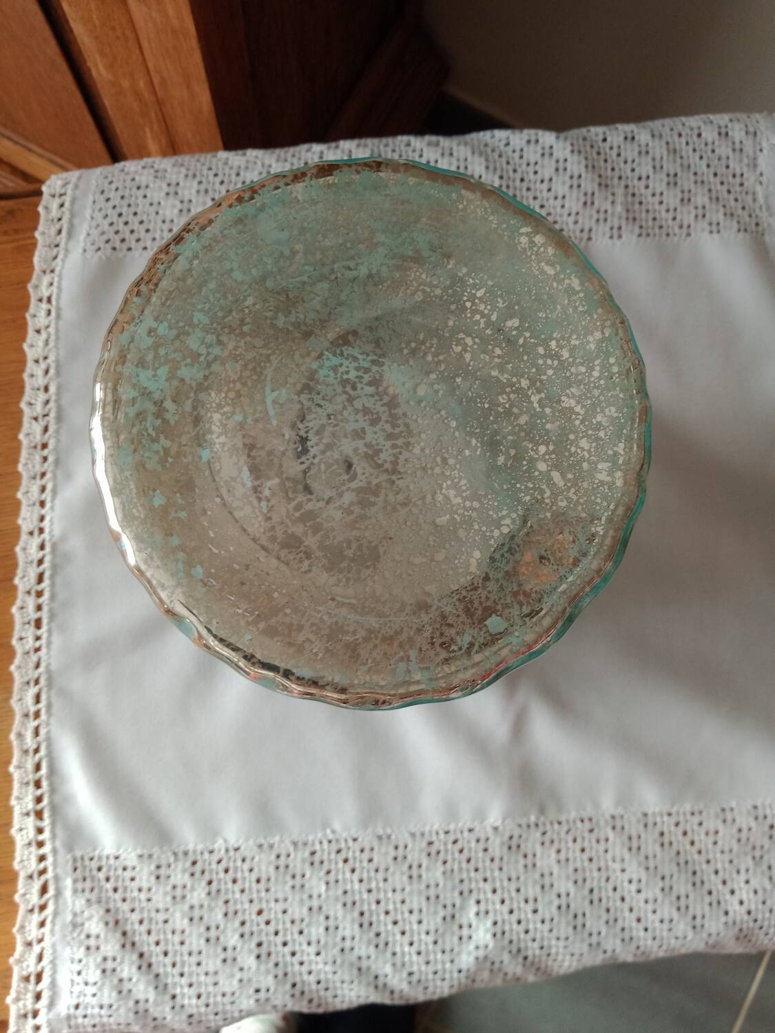 Cylindrical vase frosted honeycomb glass