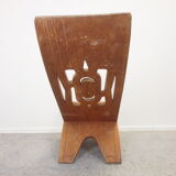 Chaise longue ethnique de coupe à la main