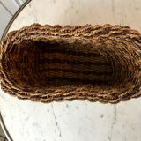 Vintage woven rope basket