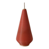 Suspended lamp with red Rotaflex shade by Yasha Heifetz, 1960s, Germany