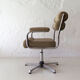 Chrome metal swivel office chair, 1950s