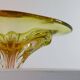 Bol à fruits en verre organique vintage du milieu du siècle Murano