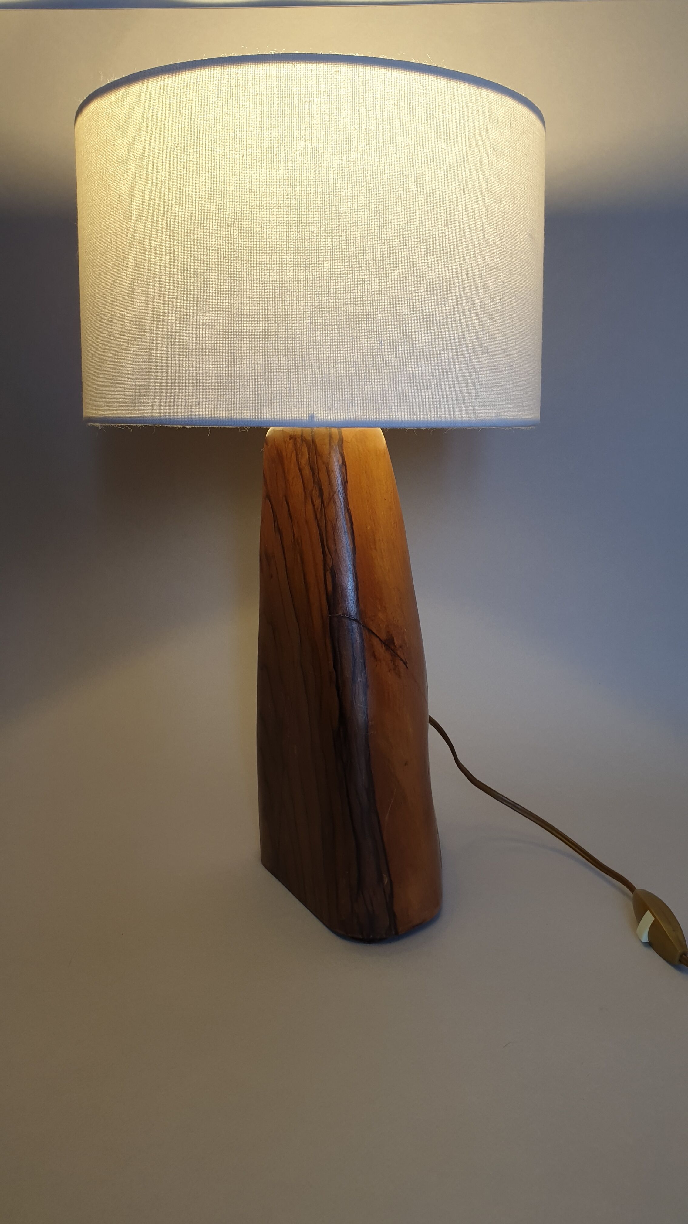 Vintage brutalist table lamp
