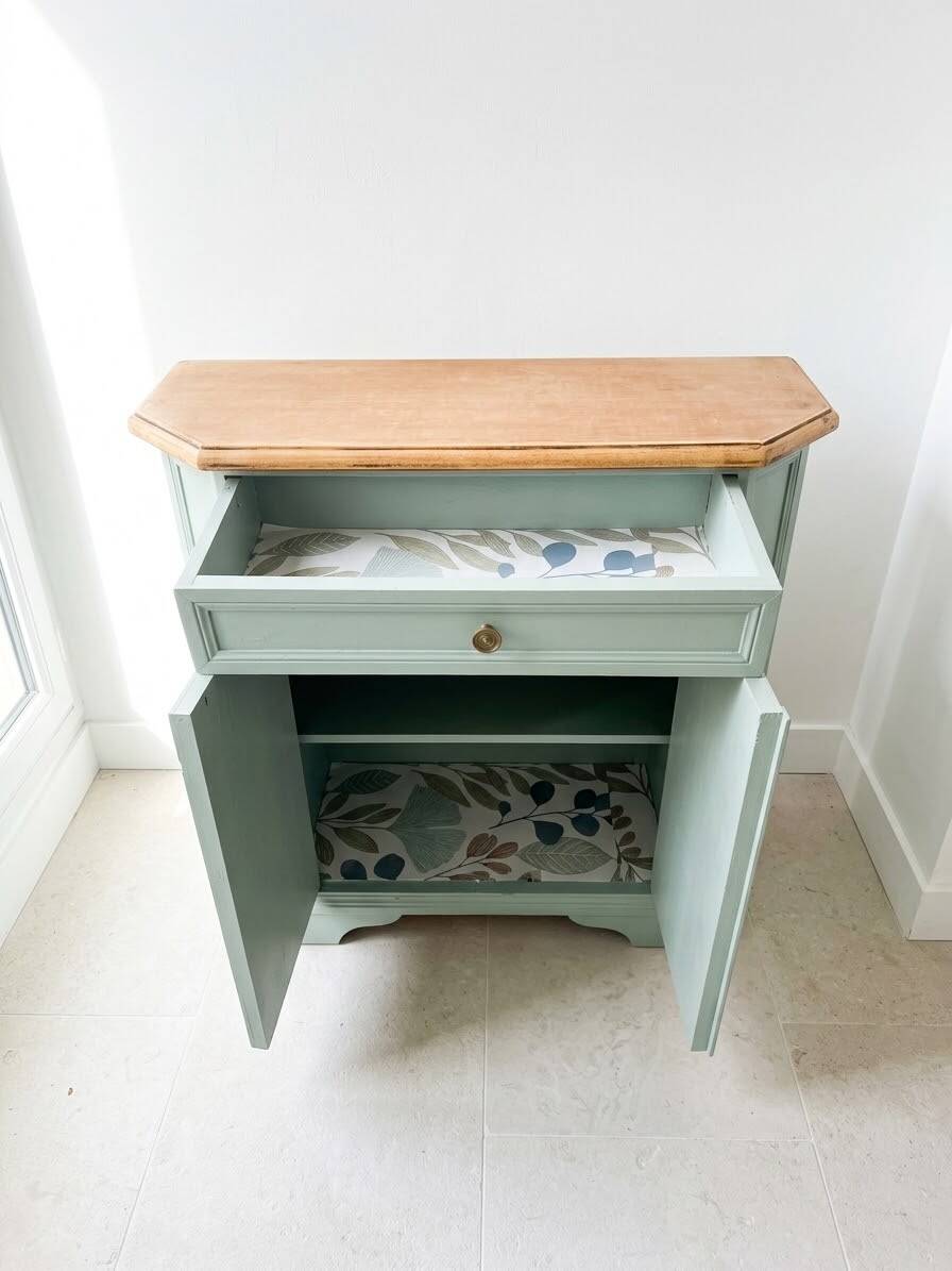 Vintage wooden jam cupboard