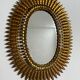 Mirror Sun wrought iron of the 50s Italian