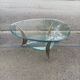 Bronze and glass coffee table