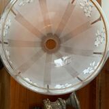 Floral-patterned hanging lamp