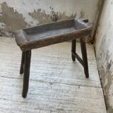 Brutalist solid wood console