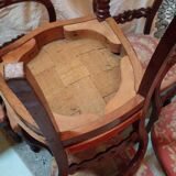 6 chaises en acajou