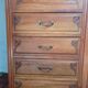 Art Nouveau carved walnut cabinet