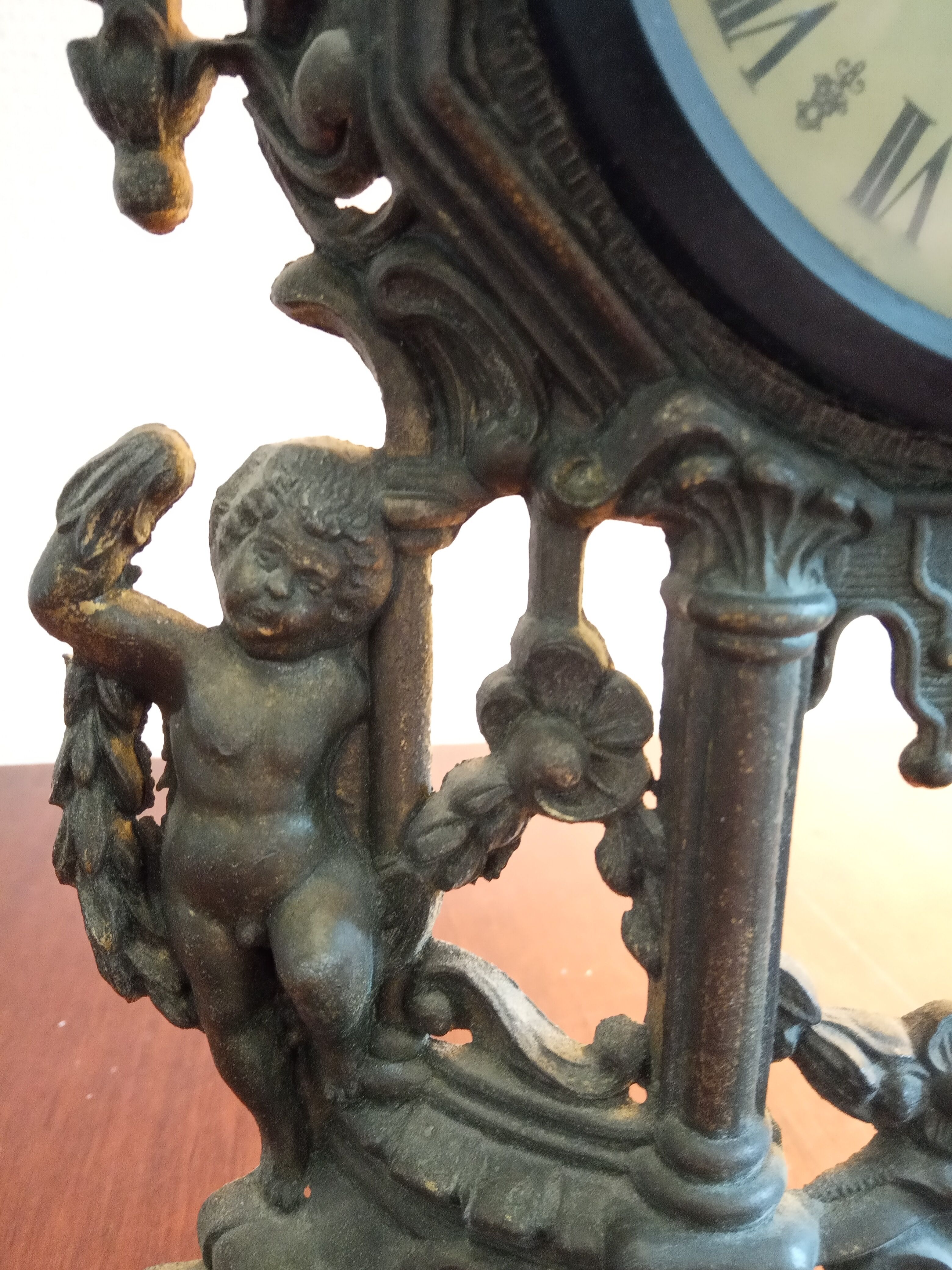 Swiss clock to be placed in brass