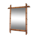 Mirror Bamboo type patinated wood frame dp 1023413