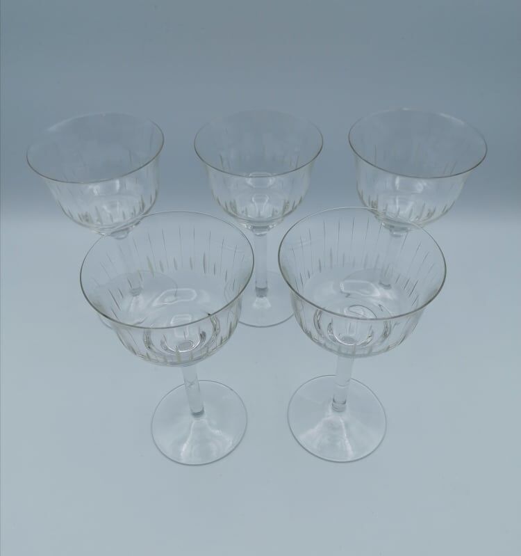 Art Deco wine glasses