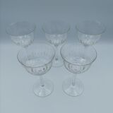 Verres à vins art déco