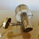 Wall light Jo Hammerborg in patinated brass, gun barrel finish, Denmark, 1970s.