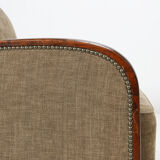 Set of two art deco armchairs