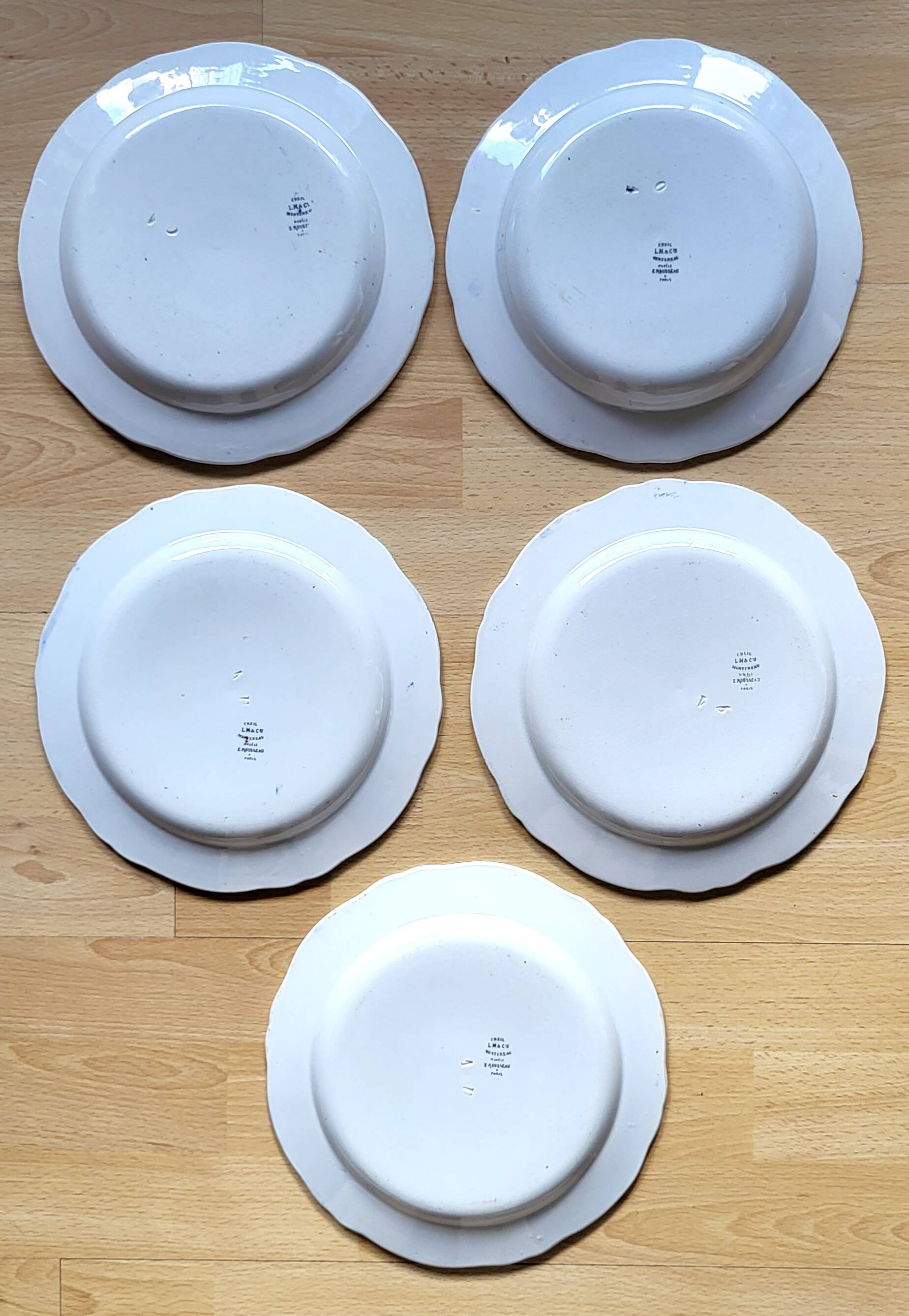 Creil & Montereau Rouseau Service 19th Century (France)