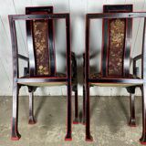 Fauteuils chinois broderie de soie