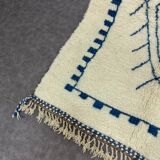 Tapis marocain blanc 250cmx150cm et plus