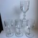 Set of 4 crystal wine glasses engraved 40-50 years