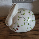 Set of 4 vintage earthenware pieces for bathroom