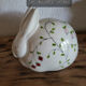 Set of 4 vintage earthenware pieces for bathroom