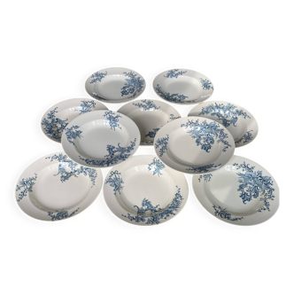 10 deep plates BFK Terre de Fer Regent model - perfect condition