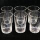 Baccarat model richelieu 6 glasses crystal cups 6.8 cm