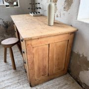 Bureau pin meuble atelier 1950