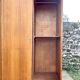 Wardrobe with 3 sliding doors in solid wood 1960