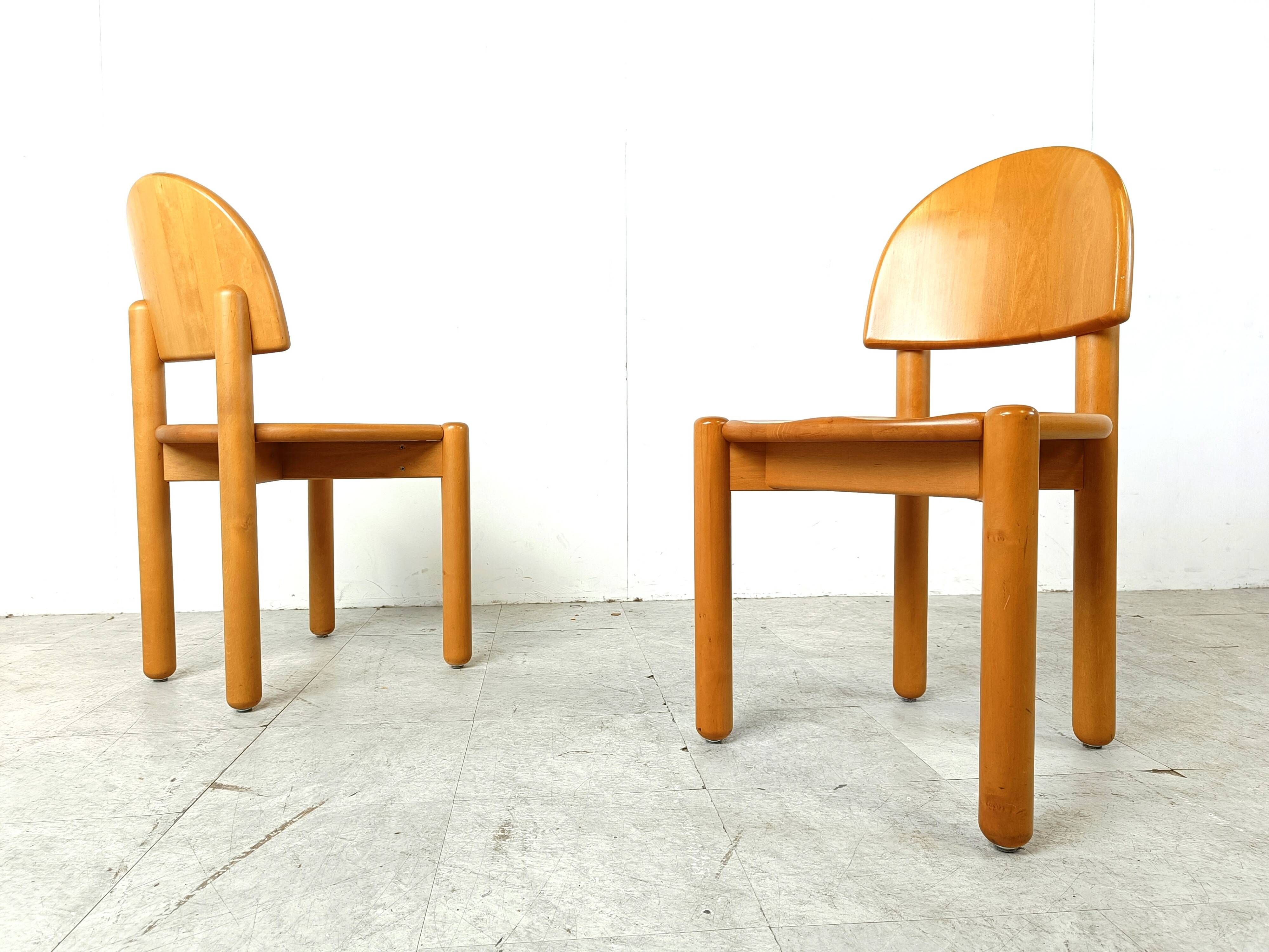 Rainer Daumiller pine wood dining chairs for Hirtshals Savvaerk set of 6, 1980s