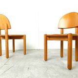 Rainer Daumiller pine wood dining chairs for Hirtshals Savvaerk set of 6, 1980s