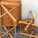 Folding children's desk and chair set