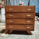 Commode 4 tiroirs vintage 1950s